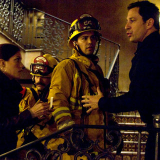 Jennifer Carpenter, Jay Hernandez and Andrew Fiscella in Screen Gems' Quarantine (2008)