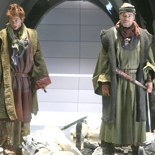 Robert Patrick stars as Alec and Devon Graye stars as Leo in Syfy's Red Faction: Origins (2011)
