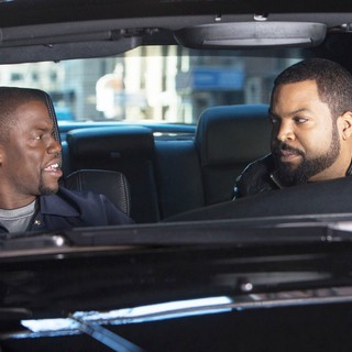 Kevin Hart stars as Ben Barber and Ice Cube stars as James in Universal Pictures' Ride Along (2014). Photo credit by Quantrell D. Colbert.