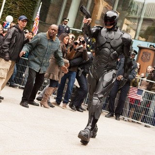 Joel Kinnaman stars as RoboCop in Columbia Pictures' RoboCop (2014). Photo credit by Kerry Hayes.