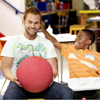 Seann William Scott stars as Wheeler and Bobb'e J. Thompson stars as Ronnie Shields in Universal Pictures' Role Models (2008)