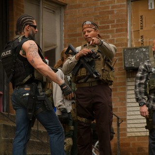 Joe Manganiello, Terrence Howard and Sam Worthington in Open Road Films' Sabotage (2014)