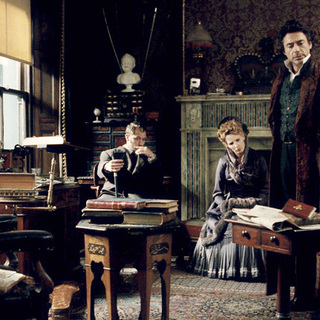 Jude Law, Kelly Reilly and Robert Downey Jr. in Warner Bros. Pictures' Sherlock Holmes (2009)