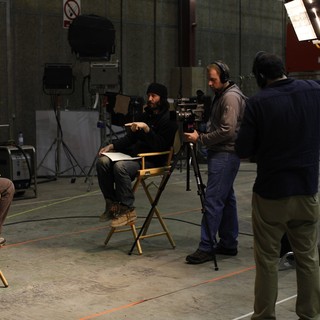 Vince Pace, Keanu Reeves, Kyle Blackman and Chris Cassidy in Tribeca Film's Side by Side (2012). Photo credit by Justin Szlasa.