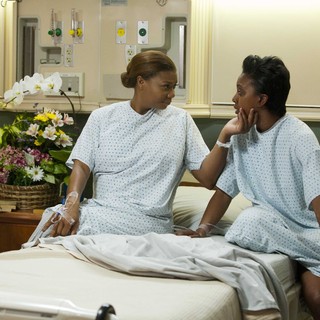 Queen Latifah stars as M'Lynn and Condola Rashad stars as Shelby in Lifetime Movie Network's Steel Magnolias (2012)