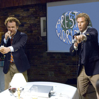 John C. Reilly as Dale Doback (left) and Will Ferrell as Brennan Huff (right) in Columbia Pictures' comedy STEP BROTHERS (2008).