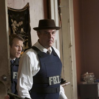 Mark Valley (stars as Fletcher) and Danny Huston in Millennium Films' Stolen (2012)