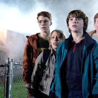 Gabriel Basso, Ryan Lee, Joel Courtney and Riley Griffiths in Paramount Pictures' Super 8 (2011). Photo credit by Francois Duhamel.
