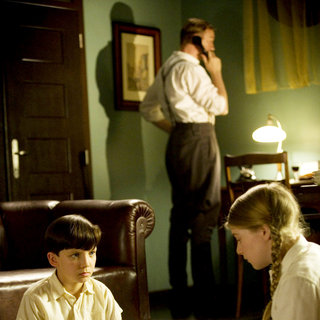 Asa Butterfield stars as Bruno and Amber Beattie stars as Gretel in Miramax Films' The Boy in the Striped Pajamas (2008)