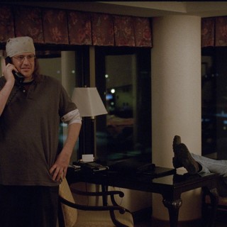 Jason Segel stars as David Foster Wallace and Jesse Eisenberg stars as David Lipsky in A24's The End of the Tour (2015)