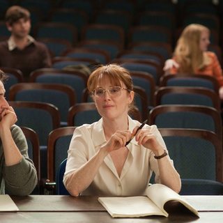 Michael Angarano stars as Jason Sherwood and Julianne Moore stars as Linda Sinclair in Tribeca Film's The English Teacher (2013)