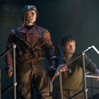Chris Evans stars as Steve Rogers and Sebastian Stan stars as Bucky in Paramount Pictures' Captain America: The First Avenger (2011)