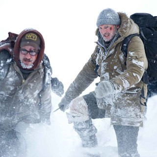 Dallas Roberts, Dermot Mulroney, Liam Neeson and Nonso Anozie in Open Road Films' The Grey (2012). Photo credit by Kimberley French.