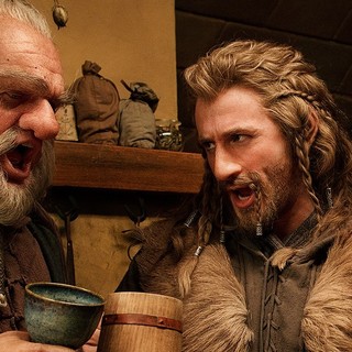 Mark Hadlow stars as Dori and Dean O'Gorman stars as Fili in Warner Bros. Pictures' The Hobbit: An Unexpected Journey (2012)