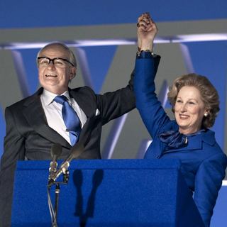Jim Broadbent stars as Denis Thatcher and Meryl Streep stars as Margaret Thatcher in The Weinstein Company's The Iron Lady (2012). Photo by: Alex Bailey.