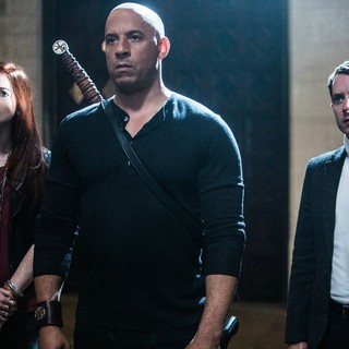 Rose Leslie, Vin Diesel and Elijah Wood in Summit Entertainment's The Last Witch Hunter (2015)
