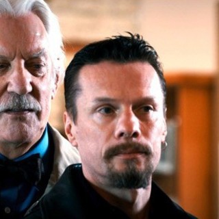Donald Sutherland stars as The Professor and Larry Mullen Jr. stars as The Thief in Tribeca Film's The Man on the Train (2011)