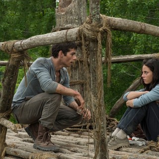 Dylan O'Brien stars as Thomas and Kaya Scodelario stars as Teresa in 20th Century Fox's The Maze Runner (2014)