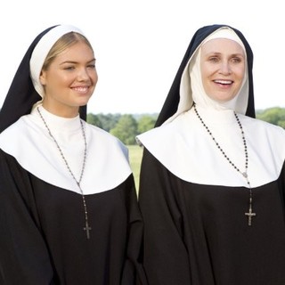 Kate Upton stars as Sister Bernice and Jane Lynch stars as Mother Superior in 20th Century Fox's The Three Stooges (2012)