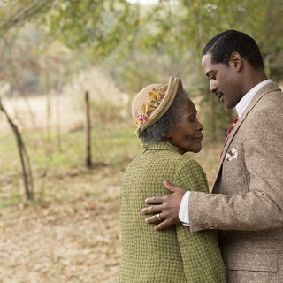 Cicely Tyson stars as Mrs. Watts and Blair Underwood stars as Ludie Watts in Lifetime's The Trip to Bountiful (2014). Photo credit by Bob Mahoney.