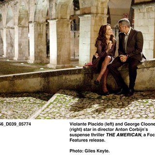 Violante Placido stars as Clara and George Clooney stars as Jack in Focus Features' The American (2010). Photo by Giles Keyte