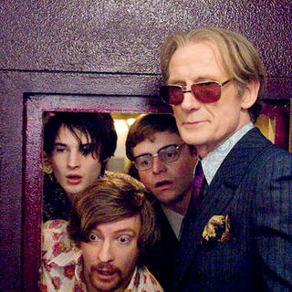Tom Sturridge, Rhys Darby, Nick Frost and Bill Nighy in Focus Features' Pirate Radio (2009)