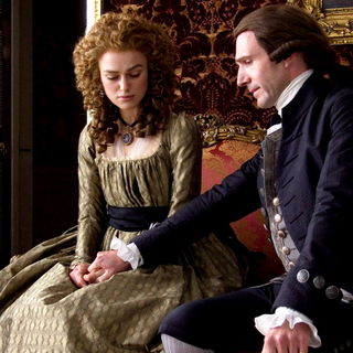 Keira Knightley stars as Georgiana Spencer, the Duchess of Devonshire and Ralph Fiennes stars as Duke of Devonshire in Paramount Vantage's The Dutchess (2008)