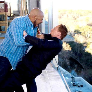 Rockmond Dunbar stars as Chris and Cole Hauser stars as William Cartwright in Lionsgate Films' The Family That Preys (2008). Photo credit by Alfeo Dixon.