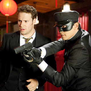 Seth Rogen stars as Britt Reid and Jay Chou stars as Kato in Columbia Pictures' The Green Hornet (2011)