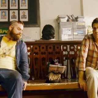 Zach Galifianakis star as Alan Garner and Ed Helms star as Stu Price in Warner Bros. Pictures' The Hangover Part II (2011)