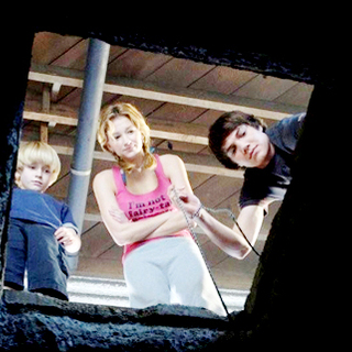 Nathan Gamble, Haley Bennett and Chris Massoglia in Big Air Studios' The Hole (2012)