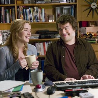 Kate Winslet and Jack Black in Sony Pictures' The Holiday (2006)