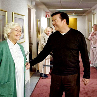 Fionnula Flanagan stars as Martha and Ricky Gervais stars as Mark in Warner Bros. Pictures' The Invention of Lying (2009)