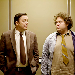 Ricky Gervais stars as Mark and Jonah Hill stars as Frank in Warner Bros. Pictures' The Invention of Lying (2009)