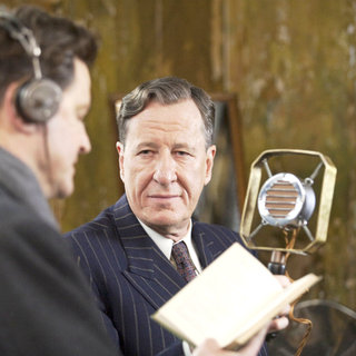 Colin Firth stars as King George VI and Geoffrey Rush stars as Lionel Logue in The Weinstein Company's The King's Speech (2010)