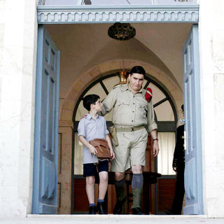 Ido Port stars as Proffy and Alfred Molina stars as Dunlop in Regent Releasing's The Little Traitor (2009). Photo credit by Yoni Hamenachem.