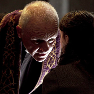 Anthony Hopkins stars as Father Lucas and Marta Gastini stars as Rosaria in Warner Bros. Pictures' The Rite (2011). Photo credit by Egon Endrenyi.