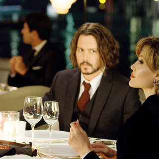 Johnny Depp stars as Frank Taylor and Angelina Jolie stars as Elise in Columbia Pictures' The Tourist (2010)