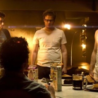 Craig Robinson, Jay Baruchel, Seth Rogen, James Franco and Jonah Hill in Columbia Pictures' This Is the End (2013)