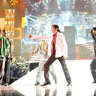 Michael Jackson in Sony Pictures Entertainment's This Is It (2009). Photo credit by Kevin Mazur.