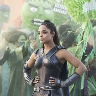 Tessa Thompson stars as Valkyrie in Marvel Studios' Thor: Ragnarok (2017)