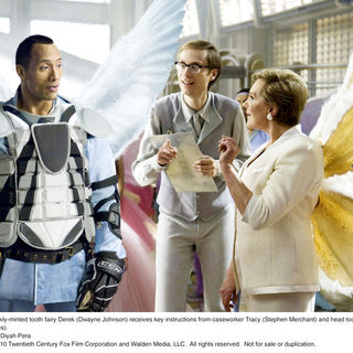 The Rock, Stephen Merchant and Julie Andrews in The 20th Century Fox's Tooth Fairy (2010). Photo credit by Diyah Pera.