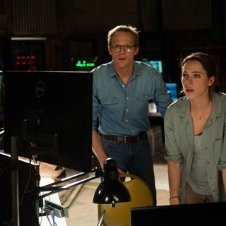 Paul Bettany stars as Max Waters and Rebecca Hall stars as Evelyn Caster in Warner Bros. Pictures' Transcendence (2014