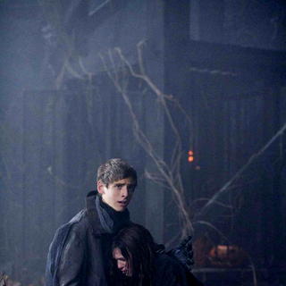 Jean-Luc Bilodeau stars as Schrader and Samm Todd stars as Rhonda in Warner Bros. Pictures' Trick 'r Treat (2009). Photo credit by Joseph Lederer.