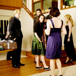 Peter Facinelli, Robert Pattinson, Kristen Stewart, Kellan Lutz, Ashley Greene and Nikki Reed in Summit Entertainment's The Twilight Saga's New Moon (2009)