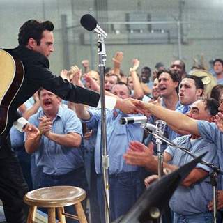 Joaquin Phoenix as Johnny Cash in The 20th Century Fox' Walk the Line (2005)