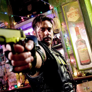 Jeffrey Dean Morgan stars as Edward Blake, aka The Comedian in Warner Bros Films' Watchmen (2009)