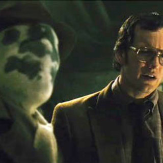 Jackie Earle Haley stars as Walter Kovacs, aka Rorschach and Patrick Wilson as Dan Dreiberg, aka Nite Owl in Warner Bros Films' Watchmen (2009)