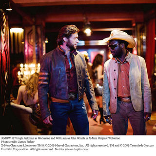 Hugh Jackman stars as Logan/Wolverine and will.i.am stars as John Wraith in The 20th Century Fox Pictures' X-Men Origins: Wolverine (2009). Photo credit by James Fisher.