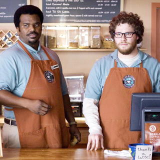 Craig Robinson stars as Delaney and Seth Rogen stars as Zack in The Weinstein Company's Zack and Miri Make a Porno (2008)